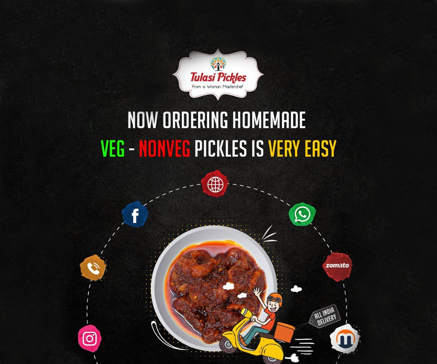 Tulasi Pickles Now Offers Fast & Secure Domestic Delivery Across India!