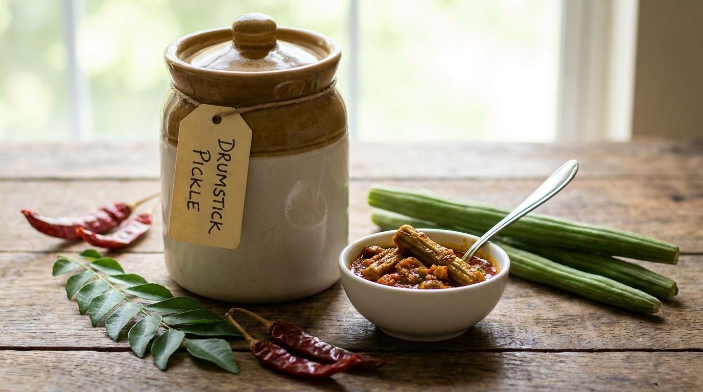Drumstick pickle for authentic South Indian taste