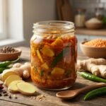 Ginger pickle for digestion and immunity boosting meals