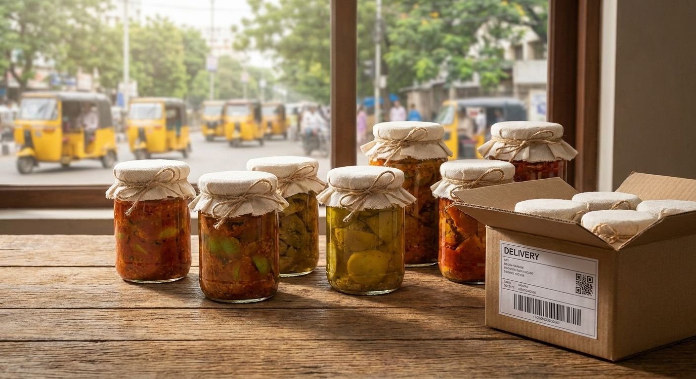 Homemade pickles in Hyderabad delivered fresh across India