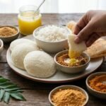 How to use podi with idli, dosa, and rice