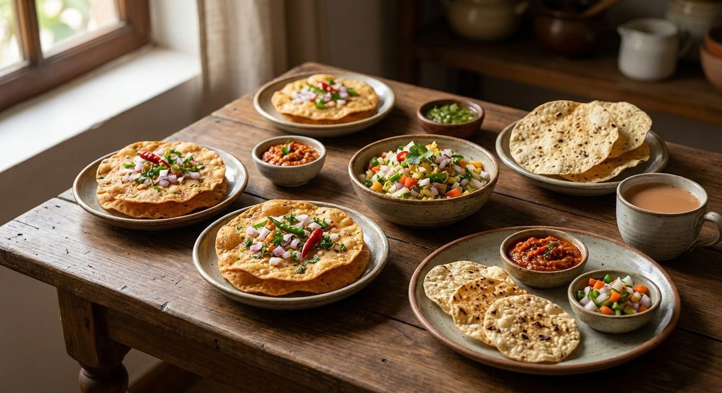 Papads for quick Andhra style snacking