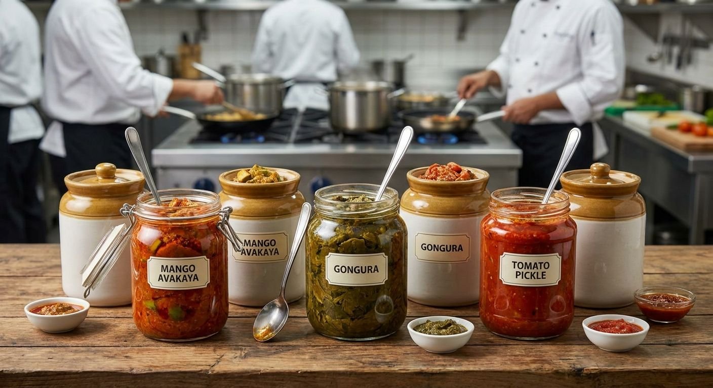 Andhra pickles for restaurants and caterers