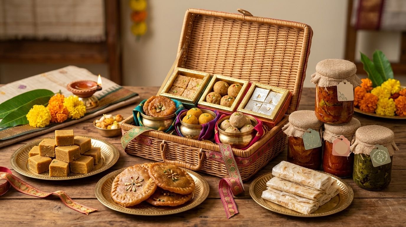Andhra sweets and pickles for New Year gifting