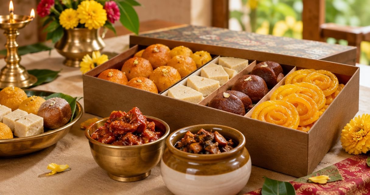 Best Andhra sweets and pickle hampers for Dasara celebrations