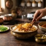 How to mix podi into hot ghee rice the traditional way