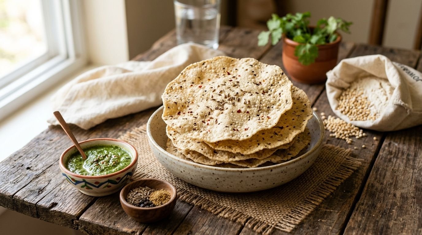 Jowar papad for millet snacking enthusiasts