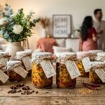 Pickle jars as return gifts for housewarming ceremonies