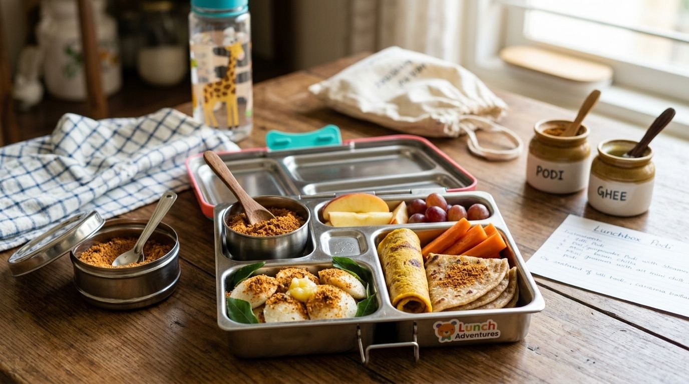 Podi for kids lunchbox and tiffin box
