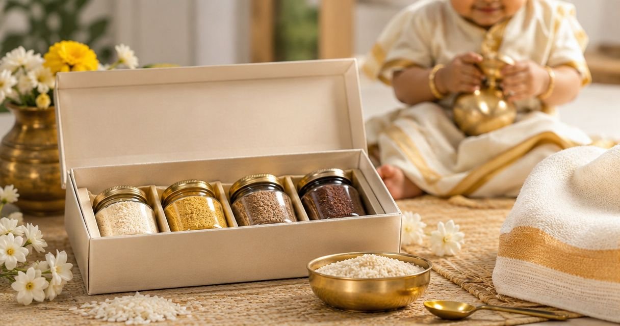 Podi gift sets for Annaprasana rice ceremony