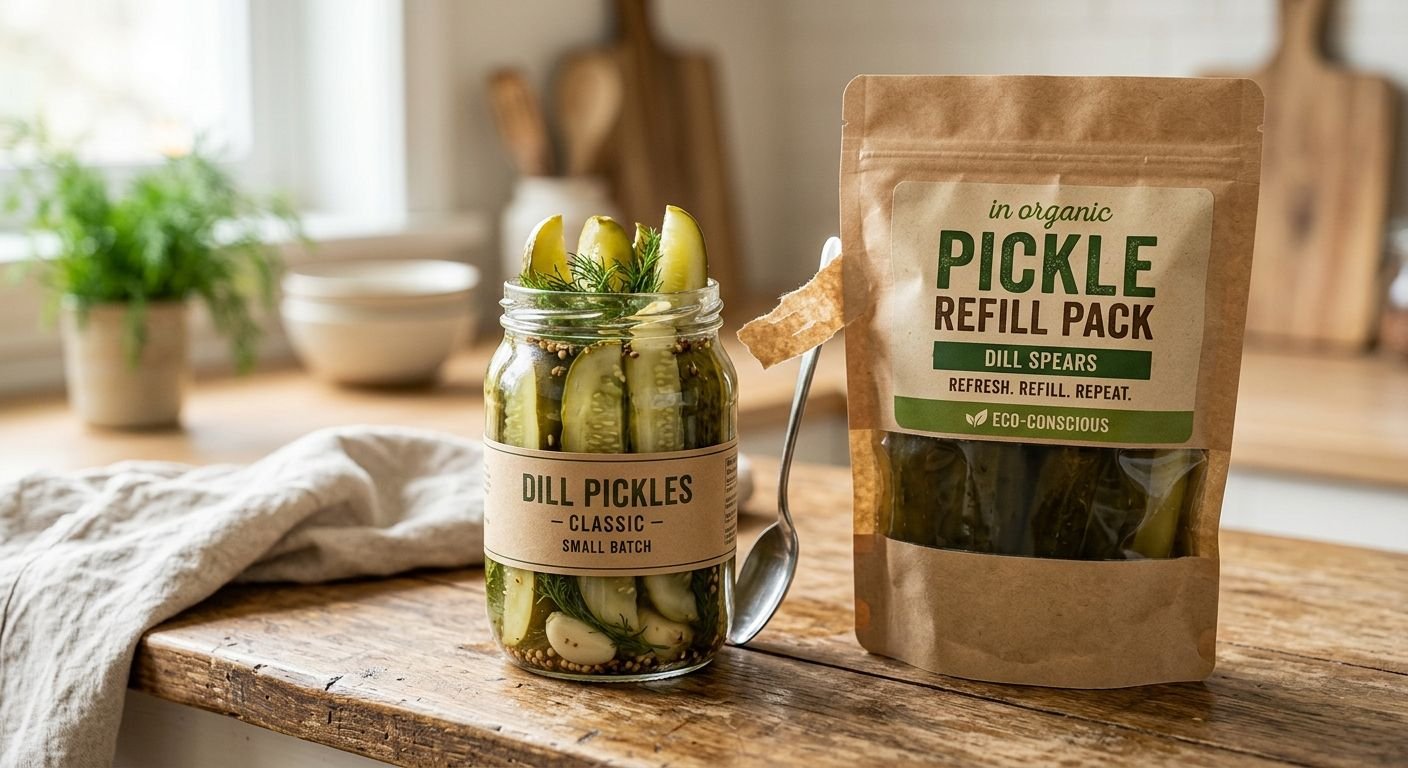 Refill pickle packs for eco-conscious repeat buyers
