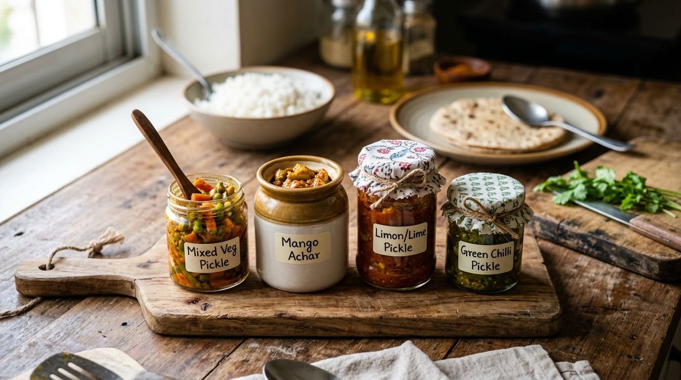 Veg pickle combo for bachelors cooking simple meals