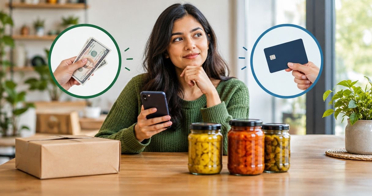 Cash on delivery vs prepaid: choosing your pickle order payment