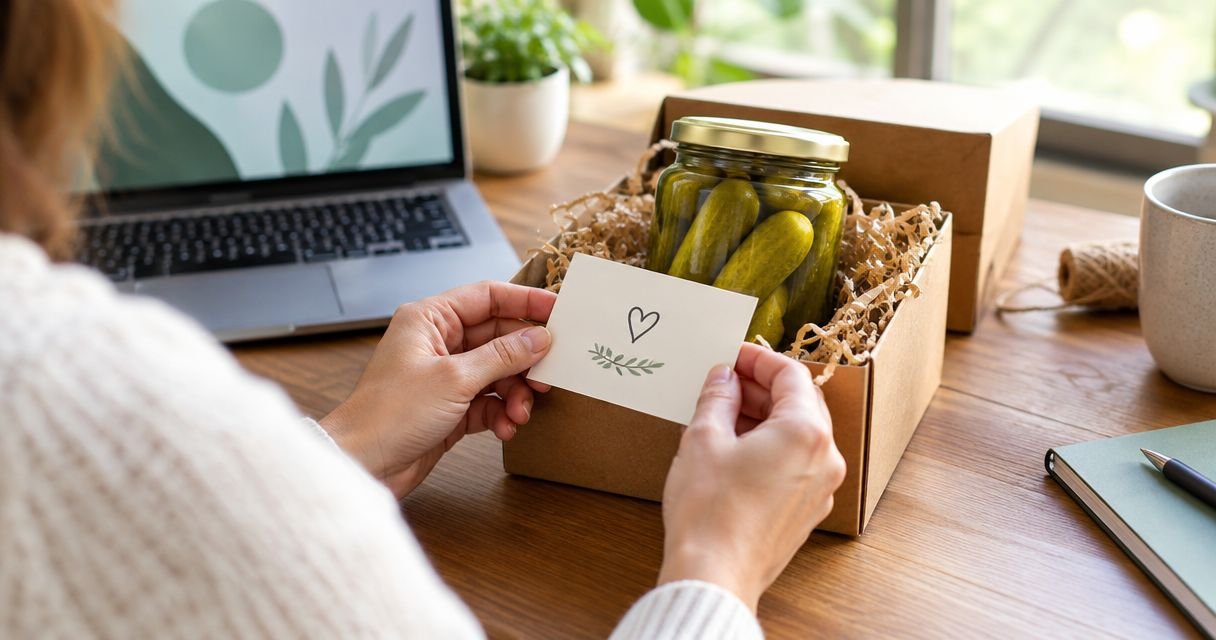 How to add a personalized gift message to your pickle order